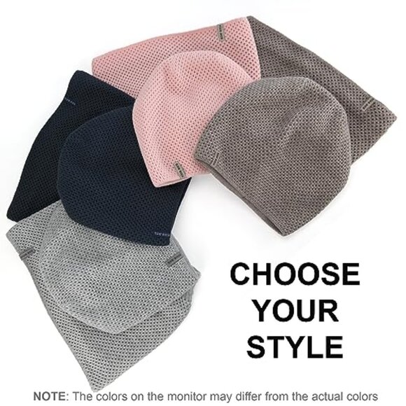 Knit Winter Beanie Scarf Set Fleece Lined Double Layer Wool Blend Cozy main image 7